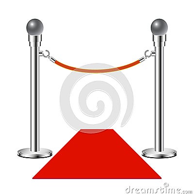 Red carpet â€“ No entry Vector Illustration